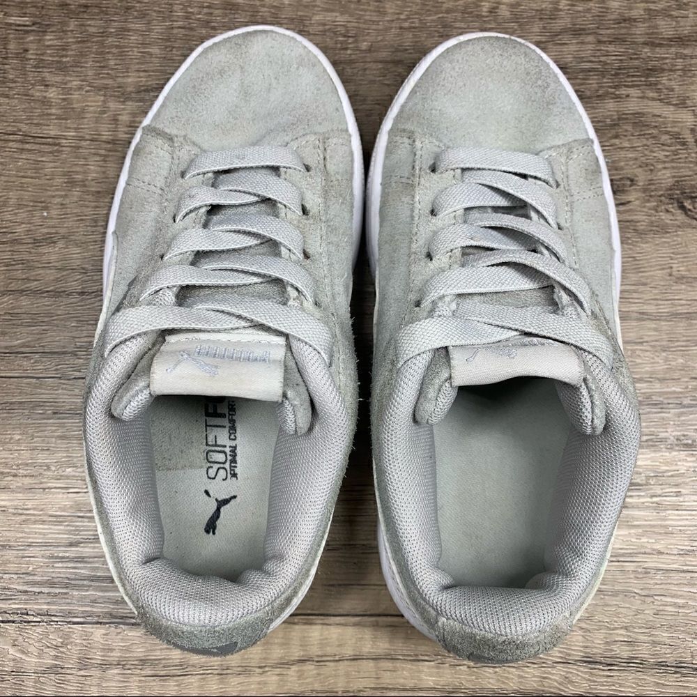 PUMA~Kids-sz 11C~Gray Suede Shoes~kids children - Picture 8 of 10